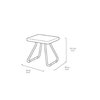 Leżaki KETER Pacific Set 231464 Cappuccino Kształt Prostokątny
