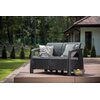 Sofa ogrodowa KETER Corfu II Love 258973 Grafit Obróbka Materiał odporny na warunki atmosferyczne