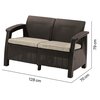 Sofa ogrodowa KETER Corfu II Love Brown 258946 Brąz Rodzaj Sofa ogrodowa