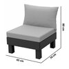 Sofa ogrodowa KETER 1 Elements 257366 Grafitowy Rodzaj Sofa ogrodowa
