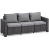 Zestaw mebli ogrodowych KETER California Chaise Longue 256622 Grafitowy Kształt Prostokątny