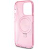 Etui GUESS Ring Stand Script Glitter MagSafe do Apple iPhone 15 Pro Różowy Gwarancja 24 miesiące