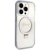 Etui GUESS Ring Stand Script Glitter MagSafe do Apple iPhone 15 Pro Przezroczysty Model telefonu iPhone 15 Pro