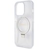 Etui GUESS Ring Stand Script Glitter MagSafe do Apple iPhone 15 Pro Przezroczysty Typ Etui z podstawką