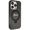 Etui GUESS Ring Stand Script Glitter MagSafe do Apple iPhone 15 Pro Max Czarny Model telefonu iPhone 15 Pro Max