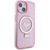 Etui GUESS Ring Stand Script Glitter MagSafe do Apple iPhone 15 Plus Różowy Model telefonu iPhone 15 Plus