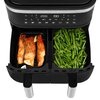 Frytkownica beztłuszczowa TESLA AirCook Dualzone Q450 XXL Czarno-srebrny Air Fryer Pojemność misy [l] 7.6