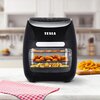 Air Fryer Frytkownica beztłuszczowa TESLA AirCook Grill QG600 Czarno-srebrny Funkcje dodatkowe Podświetlane wnętrze