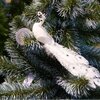 Dekoracja świąteczna SASKA CHRISTMAS Paw Biały Gwarancja 24 miesiące