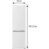 Lodówka BEKO RCNA305K40WN No Frost 181.3cm Biała Kolor producenta Biały