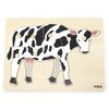 Puzzle VIGA Na podkładce: Krowa 44608 (8 elementów) Rodzaj Drewniane
