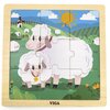 Puzzle VIGA Na podkładce: Owca 44622 (9 elementów) Rodzaj Drewniane