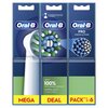 Oryginalna końcówka szczoteczki ORAL-B Pro Cross Action Biały (6 szt.) (Włókna w kształcie litery X usuwają więcej płytki) Liczba szt. 6