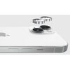 Szkło hartowane na obiektyw CASE-MATE Aluminum Ring Lens Protector do Apple iPhone 15/15 Plus Srebrny Model telefonu iPhone 15