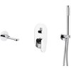 Zestaw wannowy podtynkowy KFA ARMATURA Halit 4829-401-00 Chrom