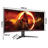 Monitor AOC Gaming CU34G2XE/BK 34" 3440x1440px 144Hz 1 ms [MPRT] Curved Przeznaczenie Dla gracza