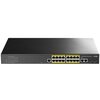 Switch CUDY GS2018PS2-200W Gigabit Ethernet, 21 portów, Funkcja PoE, Zarządzalny Złącza RJ-45 10/100/1000 Mbps x 18 szt., SFP x 2 szt.