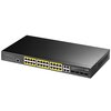 Switch CUDY GS2028PS4-400W Gigabit Ethernet, 33 porty, Funkcja PoE, Zarządzalny Złącza RJ-45 10/100/1000 Mbps x 28 szt., Combo port BASE-T/SFP x 4 szt.
