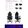 Fotel YUMISU 2055 Magnetic Czarny Rekomendowany wzrost [cm] 160 - 200