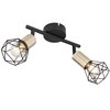 Lampa sufitowa GLOBO Xara I 54802S-2AB Czarno-złoty