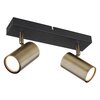 Lampa sufitowa GLOBO Robby 57911-2M Czarno-złoty