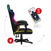 Fotel HUZARO Force 4.4 RGB Czarny Poduszka lędźwiowa Tak