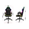 Fotel HUZARO Force 4.4 RGB Czarny Konstrukcja Stal