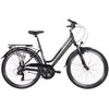Rower trekkingowy INDIANA X-Road 1.0 D15 26 cali damski Czarno-zielony Rama Aluminiowa
