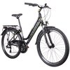 Rower trekkingowy INDIANA X-Road 1.0 D15 26 cali damski Czarno-zielony