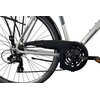 Rower trekkingowy INDIANA X-Road 1.0 M19 28 cali męski Srebrny 2024 Wyposażenie Odblaski