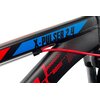 Rower młodzieżowy INDIANA X-Pulser 2.4 24 cale dla chłopca Czarno-czerwono-niebieski Wyposażenie Karta gwarancyjna