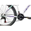 Rower górski MTB INDIANA X-Pulser 1.6 D19 26 cali Biało-fioletowo-miętowy Kolor Biało-fioletowo-miętowy