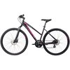Rower crossowy INDIANA X-Cross 2.0 D15 28 cali Damski Czarno-różowy Rozmiar koła [cal] 28