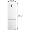 Lodówka MIDEA MDRB489FGE01O No Frost 201cm Biała Kolor / wykończenie frontu Biały