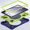 Etui na Galaxy Tab A9+ Plus 11.0 X210/X215/X216 TECH-PROTECT X-Armor Granatowo-zielony Dedykowana do tabletów o przekątnej [cal] 11