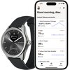 Smartwatch WITHINGS ScanWatch 2 42mm Srebrno-czarny + Pasek skórzany Kompatybilna platforma iOS