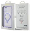 Etui GUESS Ring Stand Script Glitter MagSafe do Apple iPhone 11 Fioletowy Marka telefonu Apple