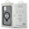 Etui GUESS Ring Stand Script Glitter MagSafe do Apple iPhone 12 Pro Czarny Marka telefonu Apple