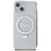 Etui GUESS Ring Stand Script Glitter MagSafe do Apple iPhone 15 Przezroczysty Seria telefonu iPhone