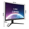 Monitor MSI G24C4 E2 23.6" 1920x1080px 180Hz 1 ms [MPRT] Curved Przeznaczenie Dla gracza