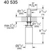 Dozownik do płynu do naczyń GROHE Cosmopolitan 40535GN0 Złoto szczotkowane Materiał Stal nierdzewna
