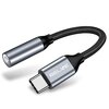 Adapter USB-C - Jack 3.5mm BELINE BELI02563 DAC Szary Gniazdo (żeńskie) Jack 3.5 mm