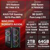 Komputer MAD DOG BQ800FX-A03DR R9-7950X3D 64GB RAM 2TB SSD Radeon RX 7900 XTX Procesor AMD Ryzen 9 7950X3D