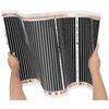 Folia grzewcza na podczerwień MISSION AIR Black Silver PTC 160W/m2 3m2 szer. 50cm + regulator Taurus Czarny Zawartość zestawu Taśma montażowa samoprzylepna
