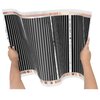 Folia grzewcza na podczerwień MISSION AIR Black Silver PTC 160W/m2 1.5m² szer. 50cm + regulator Taurus Czarny Zawartość zestawu 1 x rurka ochronna o długości 2.5 m do podłogowego czujnika temperatury