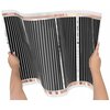 Folia grzewcza na podczerwień MISSION AIR Black Silver PTC 160W/m2 8m2 szer. 50cm + regulator Taurus Czarny Załączona dokumentacja Karta gwarancyjna