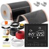 Folia grzewcza pod panele MISSION AIR MAL-160 W/m2 Black Silver 20 m2 (40 m x 50 cm) + regulator Taurus Czarny Załączona dokumentacja Instrukcja obsługi w języku polskim