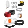 Folia grzewcza na podczerwień MISSION AIR Black Gold PTC 160W 16m2 (32mb x 100cm) + regulator Gemini Czarny WiFi Zawartość zestawu Puszka podtynkowa 60 mm pod regulator