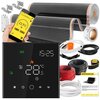 Folia grzewcza na podczerwień MISSION AIR Black Silver PTC 160W-m2 28m² szer. 100cm + regulator Leo Czarny WiFi