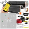 Folia grzewcza na podczerwień MISSION AIR Black Silver PTC 160W/m2 26m² szer. 100cm + regulator Leo Biały Wi-Fi